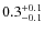 $\rm0.3^{+0.1}_{-0.1}$