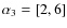 $\alpha_3=[2,6]$
