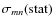 $\sigma_{mn}({\rm stat})$