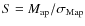 $S=M_{\rm ap}/\sigma_{\rm Map}$