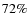 $72 \%$