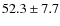 $52.3 \pm 7.7$