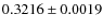$0.3216 \pm 0.0019$