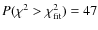 $P(\chi^2 > \chi^2_{\rm fit}) = 47$