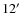 $12\hbox{$^\prime$ }$