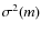 $\sigma^2(m)$