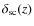 $\delta_{\rm sc}(z)$