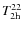 $T_{\rm 2h}^{22}$