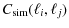 $\displaystyle %
C_{\rm sim}(\ell_i,\ell_j)$