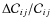 $\Delta \mathcal{C}_{ij}/\mathcal{C}_{ij}$