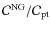 ${\cal C}^{\rm NG}/{\cal C}_{\rm pt}$