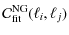 $\displaystyle %
\mathcal{C}^{\rm NG}_{\rm fit}(\ell_i,\ell_j)$