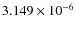 $3.149\times 10^{-6}$