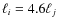 $\ell _i = 4.6 \ell _j$
