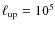 $\ell _{\rm up}=10^5$