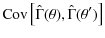 $\displaystyle %
{\rm Cov}\left[\hat{\Gamma}(\theta),\hat{\Gamma}(\theta')\right]$