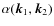 $\alpha({\vec k}_{1},{\vec k}_{2})$