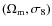 $(\Omega _{\rm m},\sigma _8)$