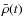 $\bar{\rho}(t)$