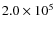 $2.0\times 10^5$