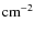 ${\rm cm}^{-2}$