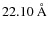 $22.10~\AA$