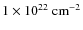 $1 \times 10^{22}~{\rm cm}^{-2}$