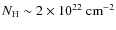 $\ensuremath{N_{{\rm H}}}\sim 2 \times 10^{22}~{\rm cm}^{-2}$