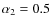 $\alpha_2=0.5$
