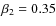 $\beta_2=0.35$