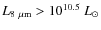 $L_{8~\mu{\rm m}}>10^{10.5}~L_{\odot}$