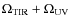 $\Omega_{\rm TIR}+\Omega_{\rm UV}$