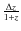 $\frac{\Delta z}{1+z}$