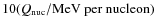 $10(Q_{\rm nuc}/{\rm MeV~per~nucleon})$