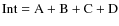 $\rm Int=A+B+C+D$