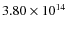 $3.80\times10^{14}$