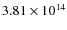 $3.81\times10^{14}$