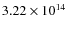 $3.22\times10^{14}$
