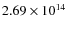 $2.69\times10^{14}$
