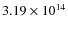 $3.19\times10^{14}$