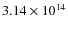 $3.14\times10^{14}$