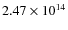 $2.47\times10^{14}$