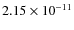 $2.15\times10^{-11}$