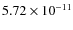 $5.72\times10^{-11}$