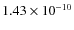 $1.43\times10^{-10}$