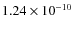 $1.24\times10^{-10}$