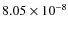 $8.05\times10^{-8}$