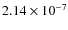 $2.14\times10^{-7}$