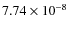 $7.74\times10^{-8}$