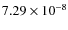 $7.29\times10^{-8}$